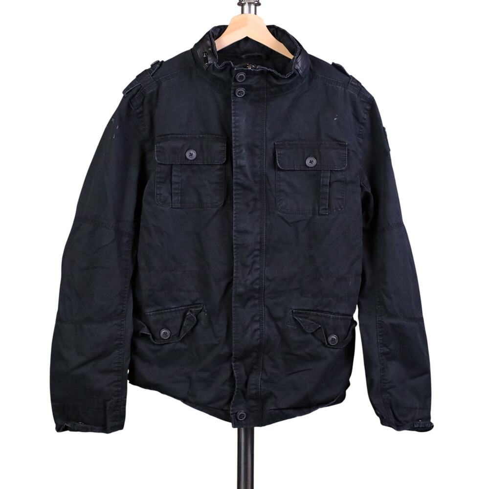 Brandit Field Jacket Black Men M Britannia M65 Military Gorpcore Hunting Outdoor